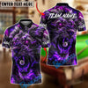 BlueJose Billiards 8 Ball Lion Fire Glow Personalized Name, Team Name Unisex Shirt (4 Colors)