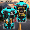 BlueJose Darts Beer Lovers That‚Äôs Why I‚Äôm Here Customized Name, Team Name 3D Shirt (4 Colors)