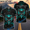 BlueJose Darts Raven Winged Skull Roses Customized Name, Team Name 3D Shirt (4 Colors)