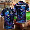 BlueJose Billiards 8-Ball Crazy Skull Jocker Colorful Graffiti Personalized Name, Team Name Unisex Shirt (4 Colors)