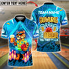 BlueJose Bowling And Pins Tiger Beer Neon Glow Customized Name, Team Name 3D Shirt (4 Colors)