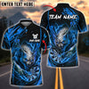 BlueJose Darts Wild Wolf Lightning Theme Customized Name, Team Name 3D Shirt (4 Colors)