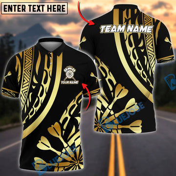 BlueJose Darts Elite Tribal Personalized Name, Team Name Unisex Shirt (6 Colors)