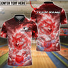 BlueJose Bowling And Pins Wolf Spirit Power Customized Name, Team Name 3D Shirt (4 Colors)