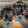 BlueJose Bowling And Pins Grim Reaper Flame Customized Name, Team Name 3D Shirt (6 Colors)