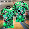 BlueJose Bowling And Pins Graffiti Bear Bowl Like A Beast Customized Name, Team Name 3D Shirt (4 Colors)