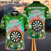 BlueJose Darts Funny Neon Sunset Graffiti Personalized Name, Team Name Unisex Shirt (4 Colors)