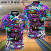 BlueJose Bowling And Pins Bear Streetwear Graffiti Customized Name, Team Name 3D Shirt (4 Colors)