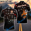 BlueJose Darts Fighting Bee Honeycomb Target Multicolor Options Personalized Name Shirt (4 Colors)