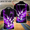 BlueJose Bowling And Pins Flame Customized Name 3D Shirt ( 6 Colors)