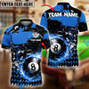 BlueJose Billiards Ball 8 Grunge And Abstract Pattern Personalized Name, Team Name Unisex Shirt (4 Colors)