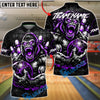 BlueJose Bowling & Pins Angry Gorilla Power Graphic Customized Name, Team Name 3D Shirt (4 Colors)