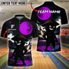 BlueJose Bowling And Pins Ninja Warrior Moon Customized Name 3D Shirt (4 Colors)