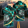 BlueJose Darts Night Fire Spark Golden Swirl Multicolor Options Personalized Name Shirt (6 Colors)