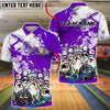 BlueJose Bowling And Pins Funny Drunk Pins Cartoon Party Graphic Customized Name, Team Name 3D Shirt (4 Colors)