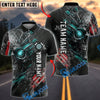 BlueJose Darts Skull Target Dartboard Grunge American Flag Black Style Personalized Name, Team Name Unisex Shirt (4 Colors)
