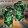 BlueJose Bowling And Pins Graffiti Monster Face Bowling Ball Smash Art Customized Name, Team Name 3D Shirt (4 Colors)