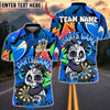 BlueJose Darts Graffiti Panda Cartoon Street Style Personalized Name, Team Name Unisex Shirt (4 Colors)