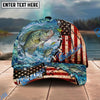 BlueJose Fishing American Flag Fishing Hook Aqua Scene Personalized Name Classic 3D Cap Personalized Cap (13 Breeds)