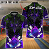 BlueJose Bowling And Pins Fiery Tiger & Striking Customized Name, Team Name 3D Shirt (4 Colors)