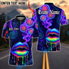 BlueJose Darts Neon Lips Smoke Psychedelic Personalized Name, Team Name Unisex Shirt (4 Colors)