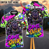 BlueJose Darts Street Hippo Graffiti Dartboard Multicolor Options Personalized Name Shirt (4 Colors)