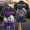 BlueJose Darts Gothic Sexy Clown Girl Plaid Pattern Personalized Name, Team Name Unisex Shirt (4 Colors)