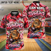 BlueJose Bowling And Pins Graffiti Gorilla BigFoot Street Art Style Customized Name, Team Name 3D Shirt (4 Colors)