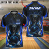 BlueJose Bowling And Pins Cobra Snake Lightning Graphic Customized Name, Team Name 3D Shirt (4 Colors)