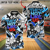 BlueJose Bowling & Pins Street Art ‚ÄúThey Not Like Us‚Äù Cartoon Customized Name, Team Name 3D Shirt (4 Colors)