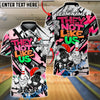 BlueJose Bowling & Pins Street Art ‚ÄúThey Not Like Us‚Äù Cartoon Customized Name, Team Name 3D Shirt (4 Colors)
