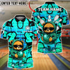 BlueJose Bowling & Pins Bear Street Style Hoodie Urban Graffiti Customized Name, Team Name 3D Shirt (4 Colors)
