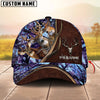 BlueJose Deer Hunting Camo Antler Skull Multicolor Options Personalized Name 3D Cap