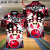 BlueJose Bowling & Pins Graffiti Bunny Pins Street Style Customized Name, Team Name 3D Shirt (4 Colors)