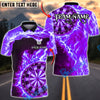 BlueJose Darts Lightning Wave Energy Multicolor Options Personalized Name Shirt (4 Colors)