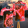 BlueJose Darts Lightning Wave Energy Multicolor Options Personalized Name Shirt (4 Colors)