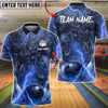 BlueJose Bowling & Pins Lightning Evil Face Clowns Customized Name, Team Name 3D Shirt (6 Colors)