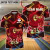 BlueJose Bowling & Pins Hoodie Cartoon Bowling Street Style Customized Name, Team Name 3D Shirt (4 Colors)