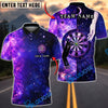 BlueJose Darts Mystic Galaxy Magic Hand Target Personalized Name, Team Name Unisex Shirt (4 Colors)