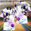 BlueJose Bowling & Pins Eagle Power Strike Dynamic Style  Customized Name, Team Name 3D Shirt (4 Colors)