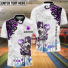 BlueJose Bowling & Pins Medusa Goddess Flame Tribal Customized Name, Team Name 3D Shirt (4 Colors)