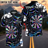 BlueJose Darts Spider Web Holographic Dartboard Dark Gothic Pattern  Personalized Name, Team Name Unisex Shirt (4 Colors)