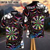 BlueJose Darts Spider Web Holographic Dartboard Dark Gothic Pattern  Personalized Name, Team Name Unisex Shirt (4 Colors)