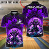 BlueJose Bowling & Pins Mandala Werewolf Power Customized Name, Team Name 3D Shirt (4 Colors)