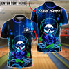 BlueJose Bowling & Pins Neon Panda Money Style Customized Name, Team Name 3D Shirt (4 Colors)