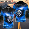 BlueJose Darts Fiery Explosion Energy Blast Personalized Name, Team Name Unisex Shirt (4 Colors)
