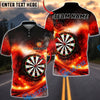BlueJose Darts Fiery Explosion Energy Blast Personalized Name, Team Name Unisex Shirt (4 Colors)
