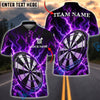 BlueJose Darts Electric Thunderstorm Personalized Name, Team Name Unisex Shirt (4 Colors)