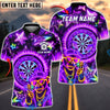BlueJose Darts Neon Monkey Dartboard Street Style Personalized Name, Team Name Unisex Shirt (4 Colors)