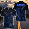 BlueJose Darts Dark Vibes Mystery Skull Dragon Customized Name, Team Name 3D Shirt (4 Colors)